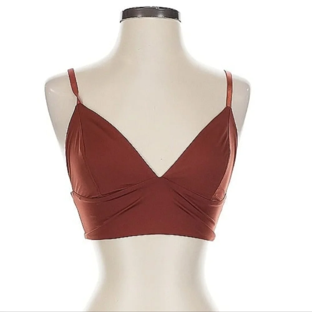 RVCA Small Orange Crop Top - Picture 1 of 5